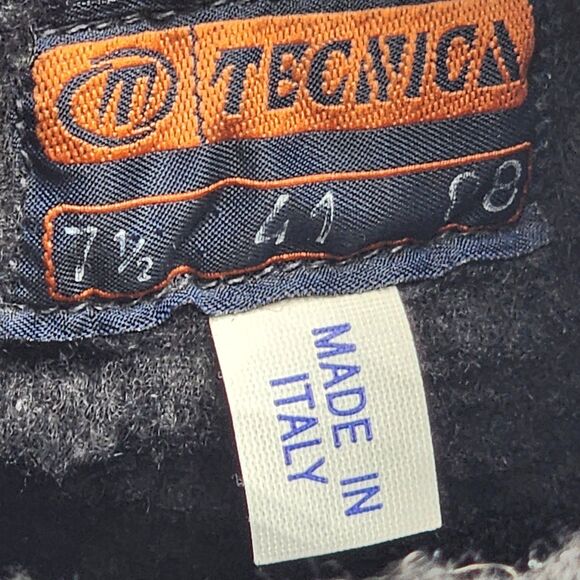 Moon Boot Technica Y2K Vintage Suede Sherpa Black Boots Size 7.5 RARE - Picture 8 of 9